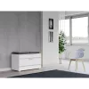 Top E Shop OPAL SZAFKA BIEL zapatero cerrado, blanco