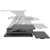 Soporte de sobremesa Maclean para teclado, monitor o portátil, pistón de gas, altura ajustable, negro, MC-882