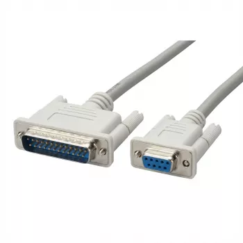 ROLINE Cable de módem 9 pol. H - 25 pol. M 1,8m (11.01.4518)