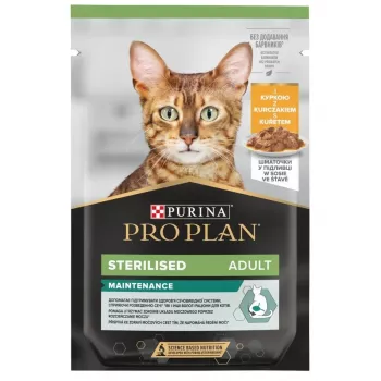 PURINA Pro Plan Cat Sterilised Maintenance Chicken - Alimento húmedo para gatos - 85 g