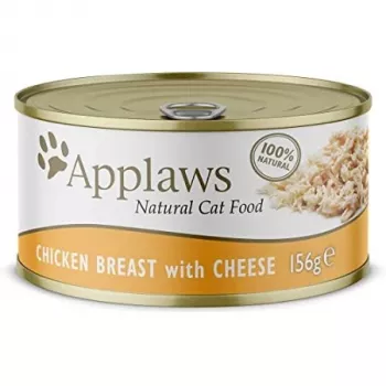Applaws pechuga de pollo con queso en caldo, 156 g, comida húmeda para gatos adultos