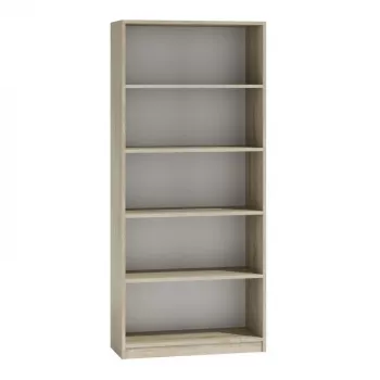 Estantería de oficina Topeshop R80 SONOMA, acabado roble, 5 baldas, 800×300×1820 mm