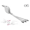 Cable USB DeLOCK 85850 0,98 m USB 2.0 USB A USB C/Micro-USB B/Lightning