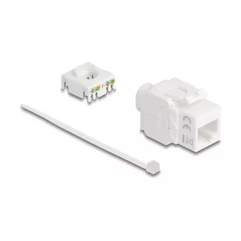 Delock 90722 Módulo Keystone RJ45 a LSA Cat.6A UTP, 180 grados, sin herramientas