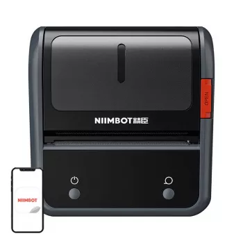 Impresora de etiquetas térmica NIIMBOT B3S_P 300 dpi Bluetooth portátil, gris