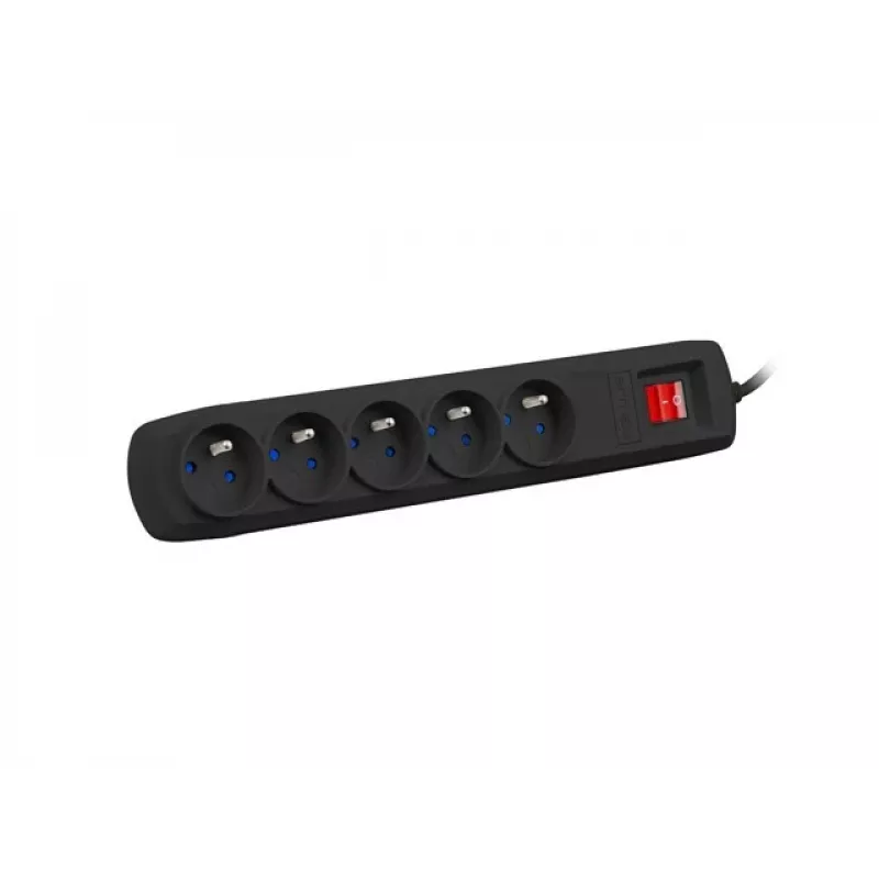 Regleta de enchufes ARMAC ARC 5 — 5 tomas, cable de 3 m, negra