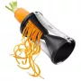 GEFU Spirelli Cortador Manual Negro, Plata Plástico, Acero inoxidable