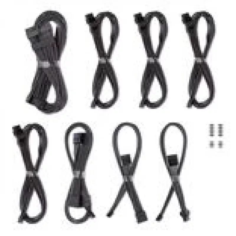 Kit de cables CableMod C-Series Pro ModMesh para fuentes de alimentación Corsair RMi/RMx/R – color carbono