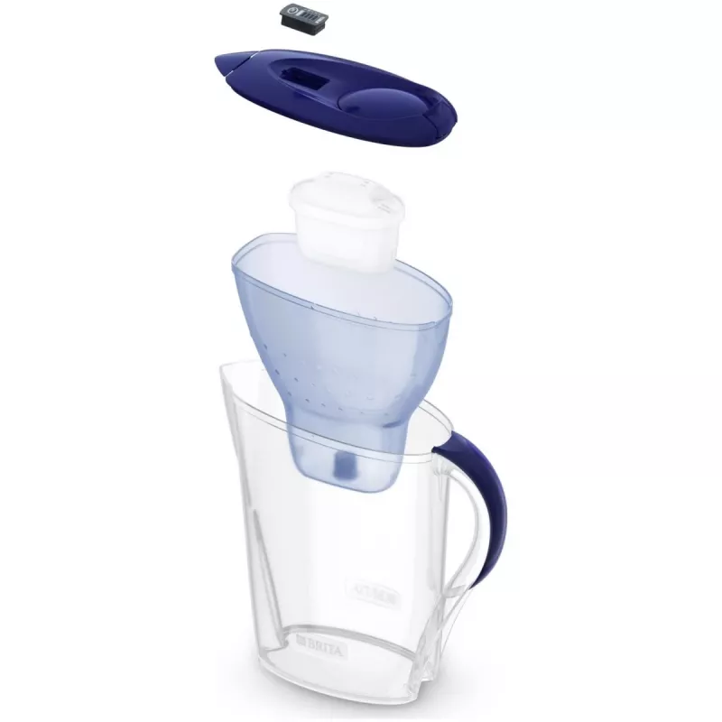 Jarra filtrante de agua BRITA Marella XL, filtro de mesa con cartuchos MAXTRA, depósito de 3,5 l, capacidad de filtrado de 2 l, azul
