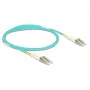 DELOCK cable de fibra óptica LC a LC multimodo OM3 2 m
