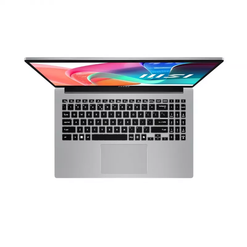 MSI Modern 15 F13MG-088PL Intel® Core™ i7 i7-1355U Portátil 39,6 cm (15,6 inch) Full HD 16 GB DDR4-SDRAM 512 GB SSD Wi-Fi 6E (802.11ax) Windows 11 Pro Plata