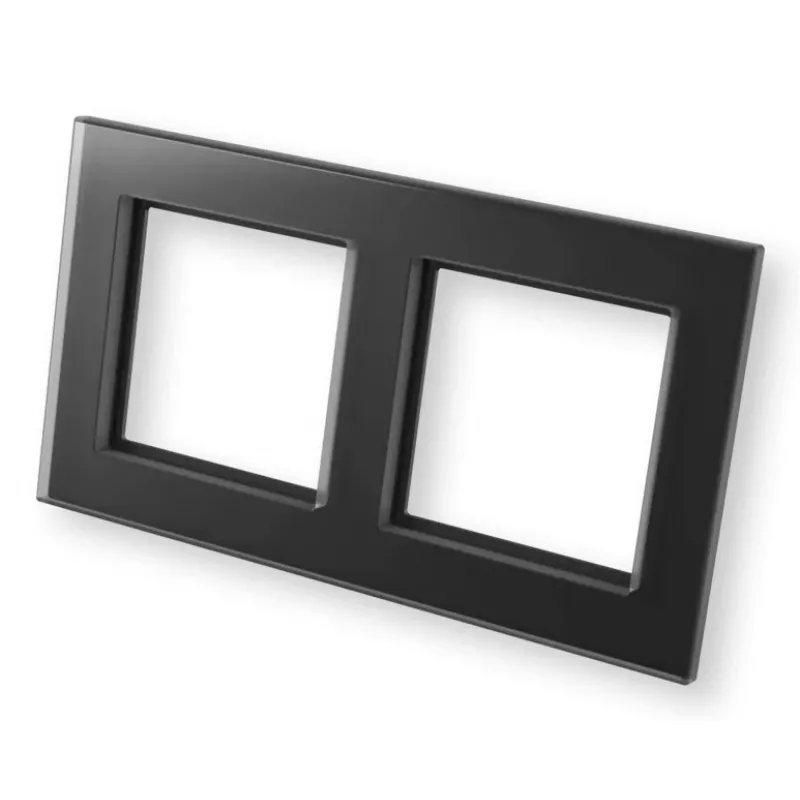eQ-3 Homematic IP Marco de cristal doble, negro (162149A1)