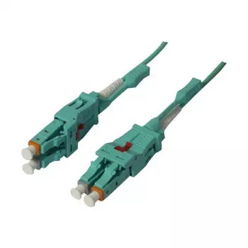 Cable de fibra óptica 2 fibras 5 m LC-LC 50/125 µm OM3 Uniboot giratorio Push/Pull AD 2 mm - Cable - Fibra multimodo (S215545)