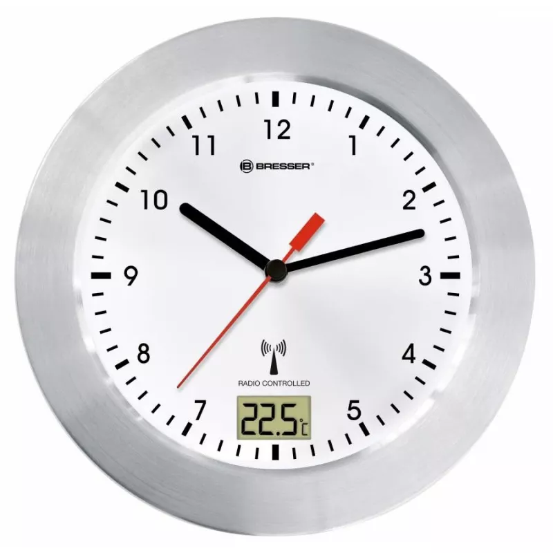Reloj de cuarzo Bresser Optics MYTIME BATH RC Circle plata blanco
