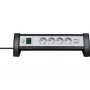 Alargador de corriente Brennenstuhl 1156250534 1,8 m 4 tomas de corriente negro blanco