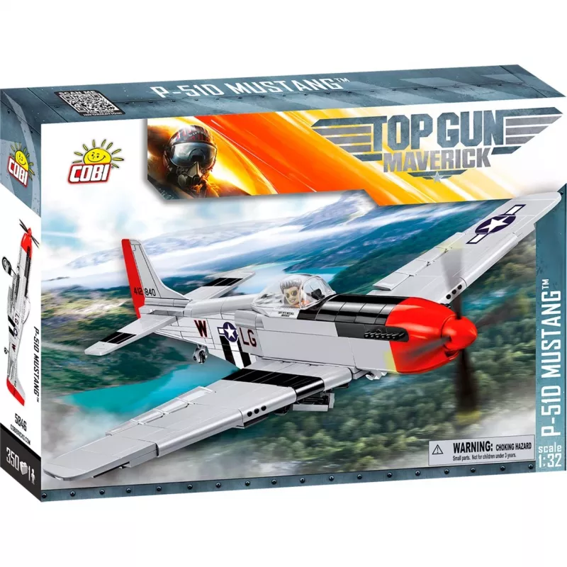 Top Gun Maverick P51D Mustang, juguete de construcción escala 1:32