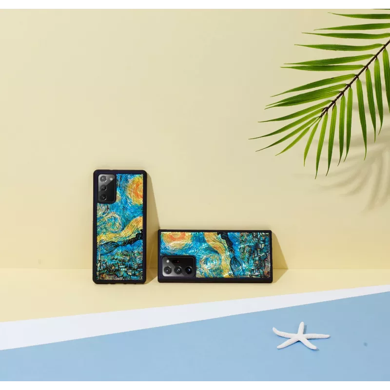 Funda protectora iKins para Samsung Galaxy Note 20 Ultra — diseño noche estrellada negra