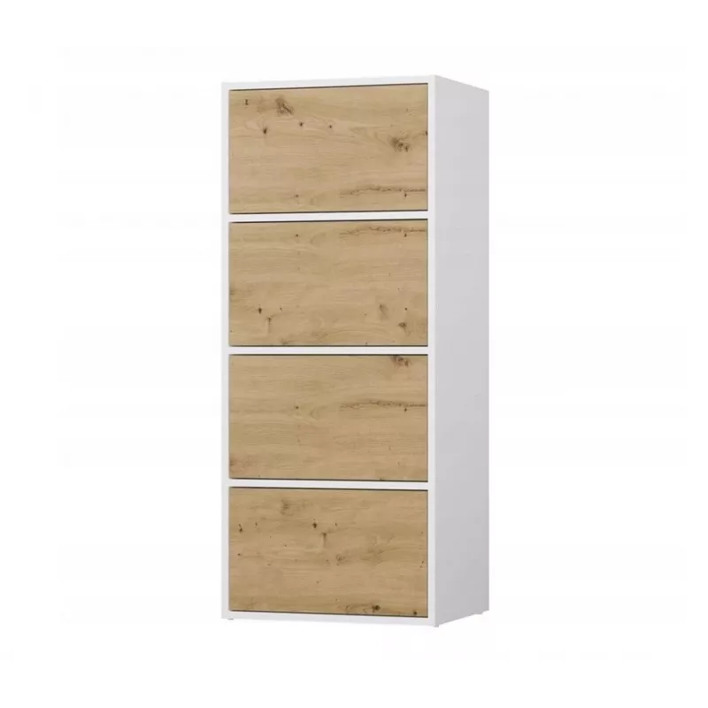 Cómoda ALMA blanca/roble artisan