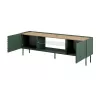 Mueble RTV EF ONDA 180.5x40xH58.39 verde (de pie o montado en pared)