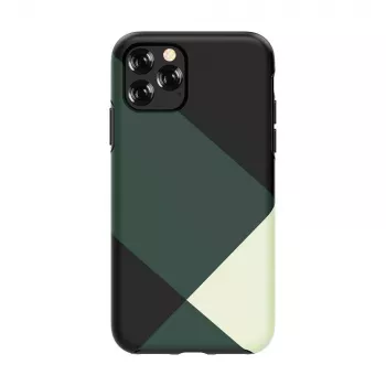 Funda protectora Devia para iPhone 11 Pro Max – verde diseño simple