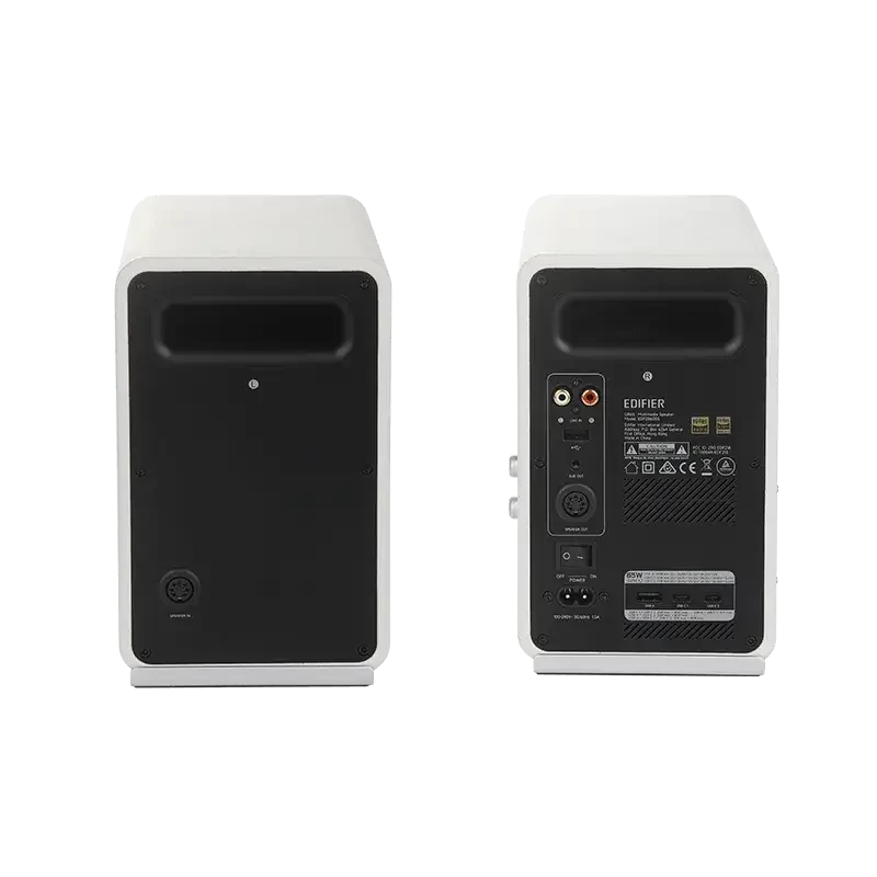 Monitor activo de escritorio Edifier con cargador GaN | QR65 | 70 W | Bluetooth | Blanco | Conexión inalámbrica
