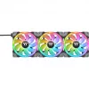 Thermaltake SWAFAN EX12 RGB ventilador para caja de PC TT Premium Edition CL-F143-PL12SW-A, 120 mm, aspas invertidas, pack de 3, negro