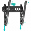 Soporte de pared para TV ONKRON TM5-B para pantallas de 32–70 pulgadas, inclinable, capacidad de carga 60 kg, VESA 75x75–400x400, negro