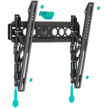 Soporte de pared para TV ONKRON TM5-B para pantallas de 32–70 pulgadas, inclinable, capacidad de carga 60 kg, VESA 75x75–400x400, negro