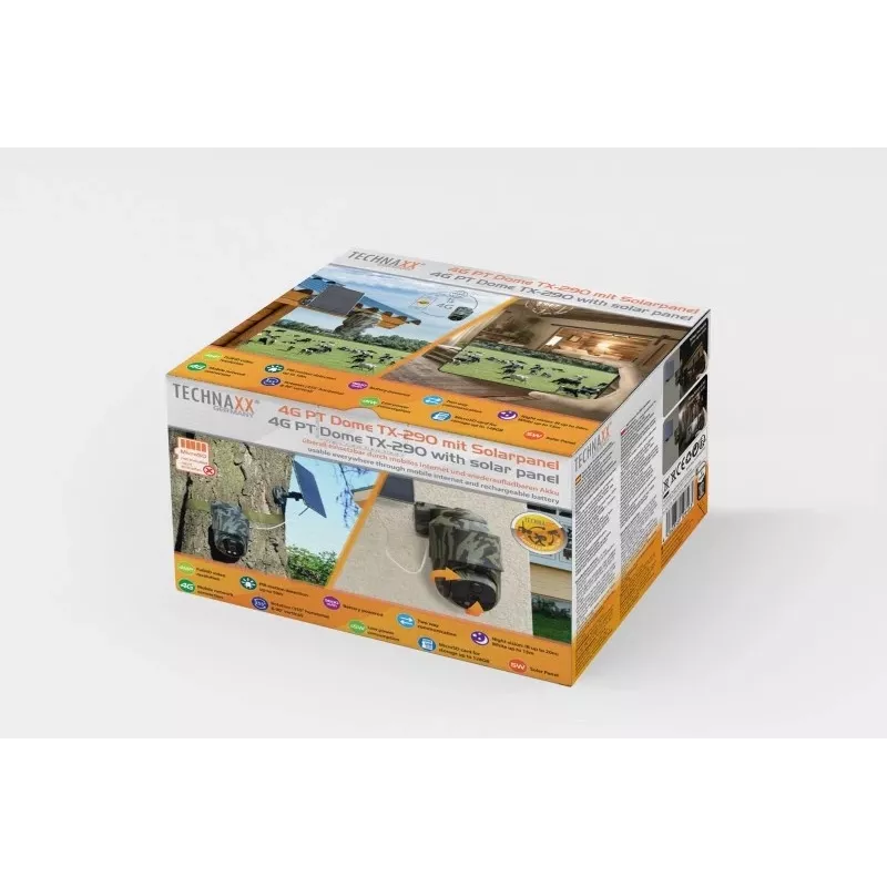 Technaxx 4G PT Dome TX-290 con panel solar