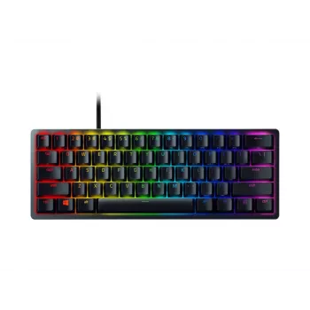 Teclado gamer Razer Huntsman Mini 60% Interruptor Opto-Mechanical Purple RGB LED NORD con cable
