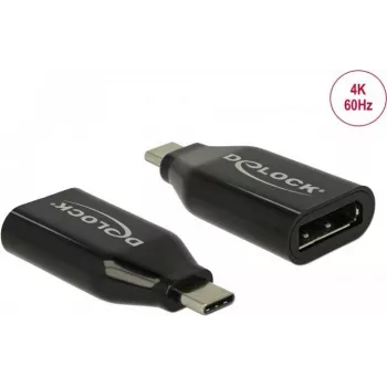 Adaptador DeLOCK USB Type-C conector macho a DisplayPort conector hembra 4K 60 Hz