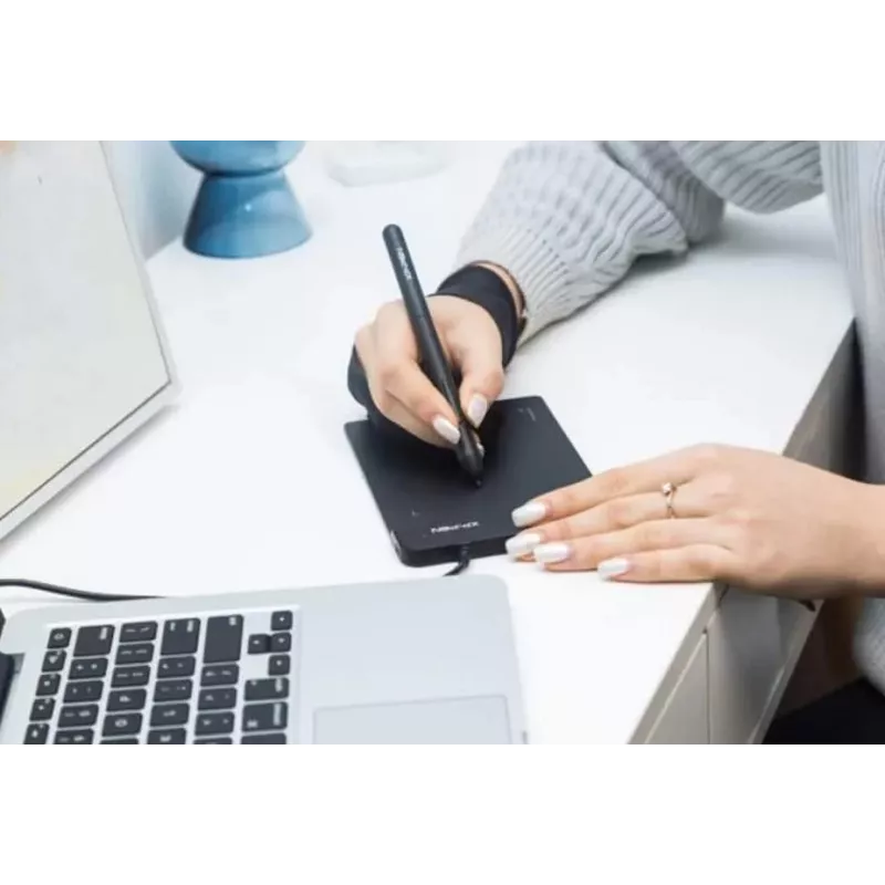 Tableta gráfica XP-Pen Star G430S con cable, 5080 lpi, 101,6 × 76,2 mm de área activa, negra