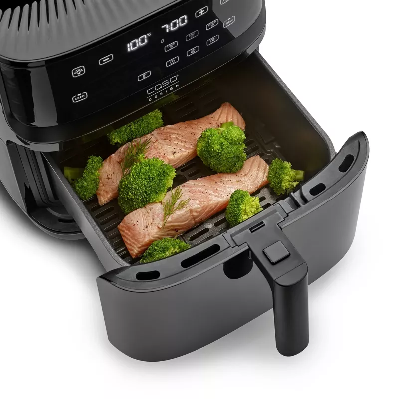 Freidora de aire Caso Steam and AirFry 700, 1700 W, 7 L, negro