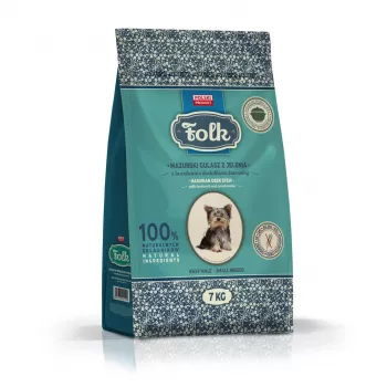 FOLK Razas pequeñas Tradicional estofado de caza de Masuria con remolacha y arándanos rojos - Comida seca para perros - 7kg