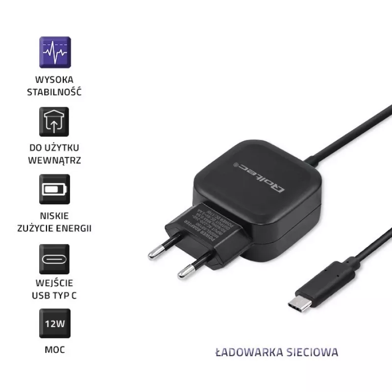 Qoltec 50190 Cargador para dispositivos móviles, Móvil, Tablet, Teléfono, Universal
