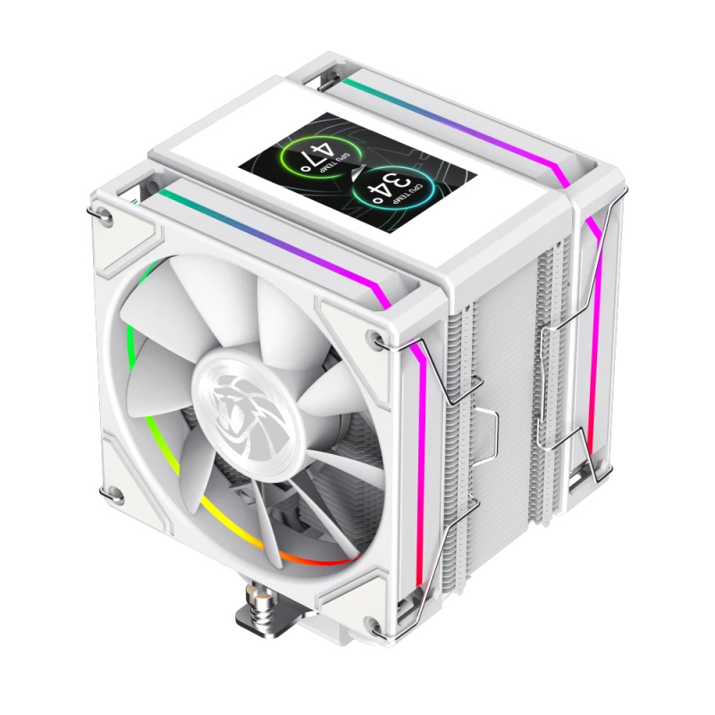 Gamemax | Disipador de aire para CPU | SIGMA 620 LCD | blanco