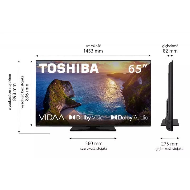 Televisor Toshiba 65UV3463DG 65 pulgadas 4K Ultra HD DLED 3840 x 2160
