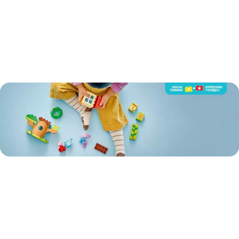 Lego 10431 Duplo Peppa Pig Jardín y casa del árbol set de juego