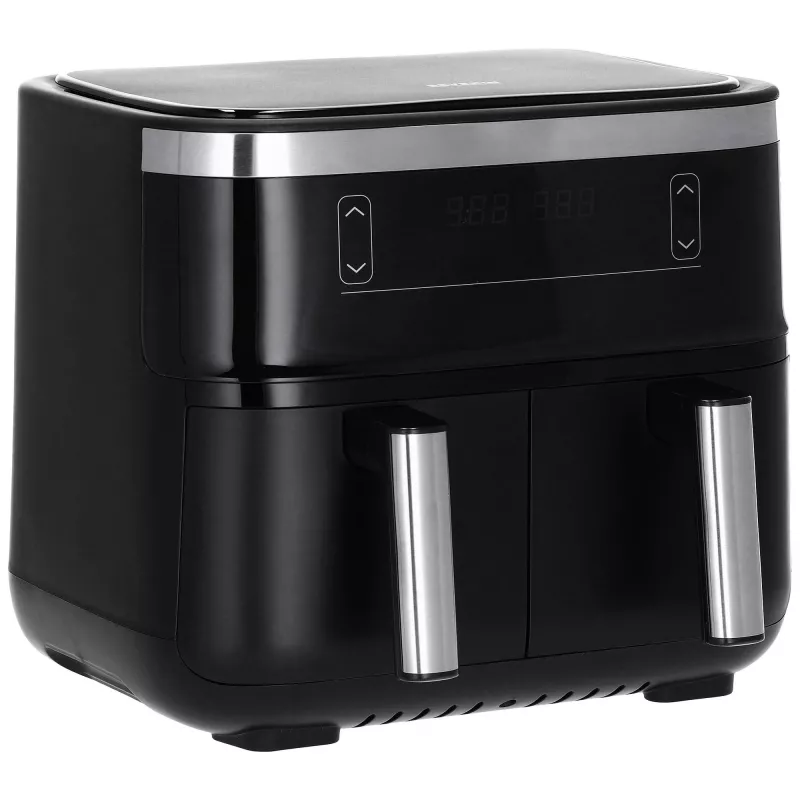 Freidora de aire Severin FR 2453 Double 3,25 L 2850 W negro plata