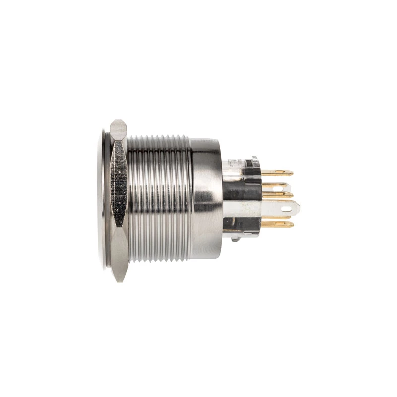 Pulsador antivandálico DimasTech 25 mm Silverline Dot RGB PD216
