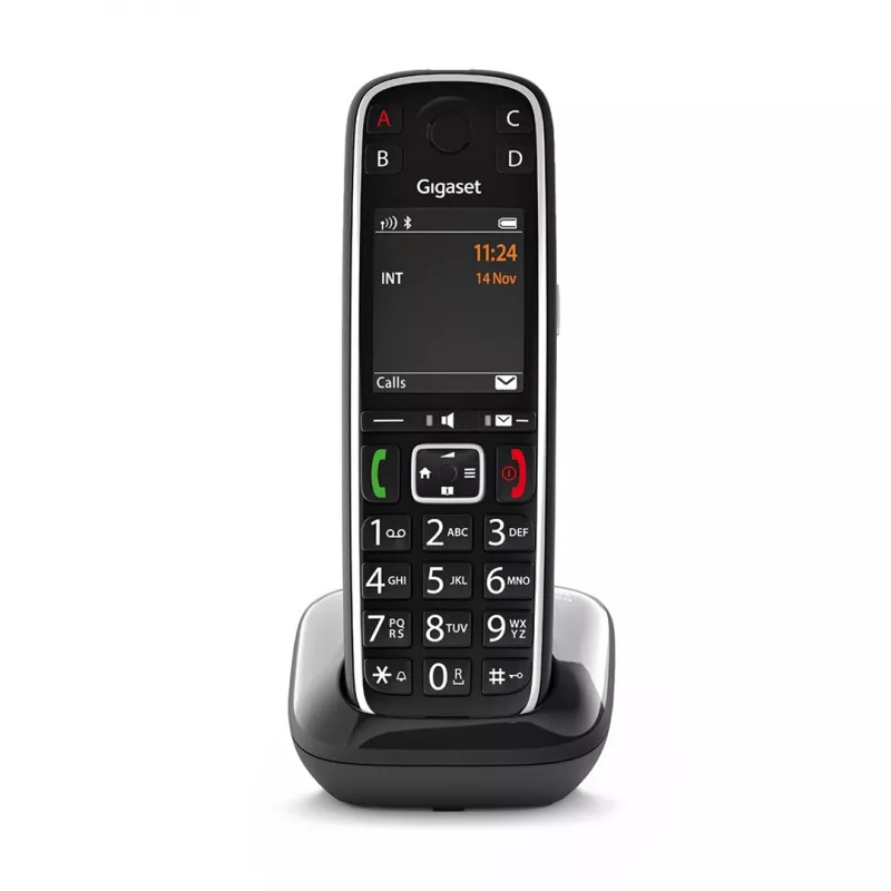 Gigaset E720 Teléfono analógico/DECT con identificador de llamadas negro
