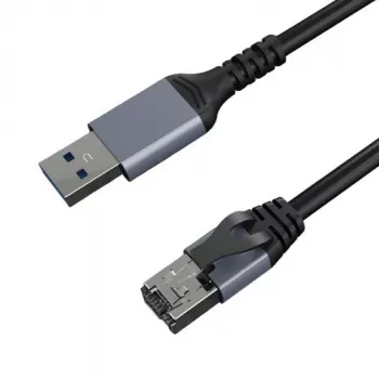 Cable de red CAT6 UTP, USB3.0 Type-A - RJ45, 15 m