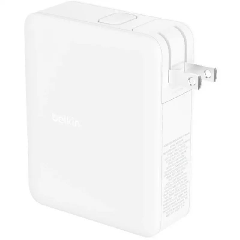 Cargador de pared 140W 4 puertos (3xC 1xA) enchufe UK, EU, US blanco