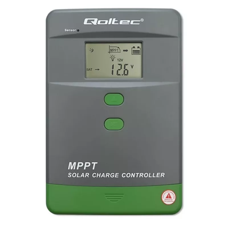 Regulador de carga solar QOLTEC MPPT 50A 12V/24V con LCD, modelo 53664