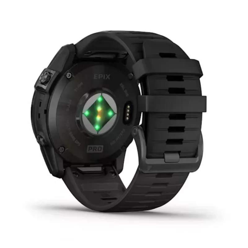 Smartwatch GARMIN epix Pro (Gen 2) — 1,4 pulgadas AMOLED 454×454, 32 GB, GPS, Wi-Fi, Bluetooth, carcasa de 51 mm, 98 g, silicona negra