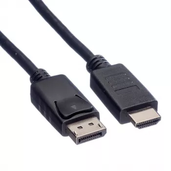 ROLINE cable DisplayPort DP - HDTV, ST/ST, negro, 1,5 m (11.04.5779)