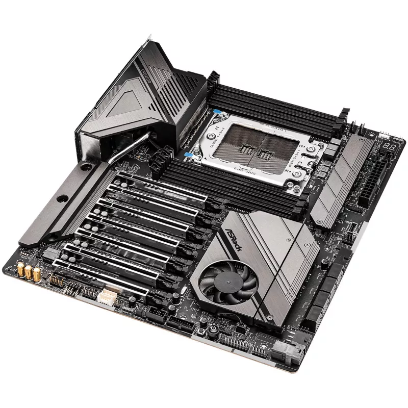 Placa base ASRock WRX80 CREATOR R2.0 — AMD WRX80, Socket sWRX8, E-ATX, 8× DIMM DDR4, 2 TB máx, Wi‑Fi 6E, 10Gb LAN, Audio 7.1