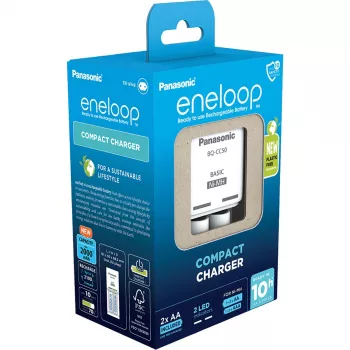 Cargador de pilas Panasonic BQ-CC50 pilas domésticas AC