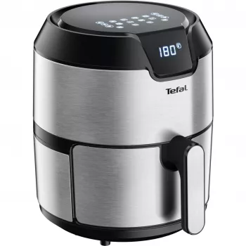 Freidora de aire Tefal Easy Fry EY401D Single 4,2 L Independiente 1500 W Negra, Acero inoxidable