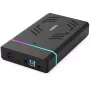 Inateck FE3003 RGB 3.5 USB 3.0 carcasa de disco duro para HDD/SSD SATA 2.5/3.5, negro